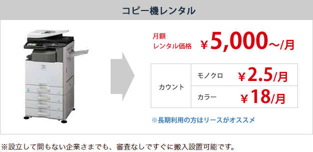 コピー機レンタル